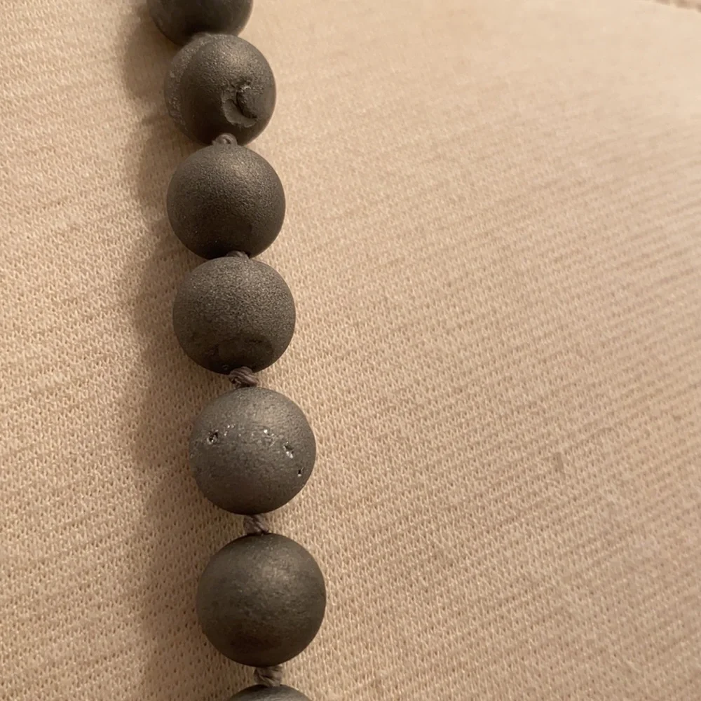 Evil Eye Crystal,Pearl, and StoneBeaded Necklace - Picture 10 of 11